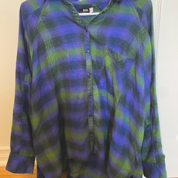 Urban Outfitters BDG Flannel Button Down Shirt - Picture 2 of 4